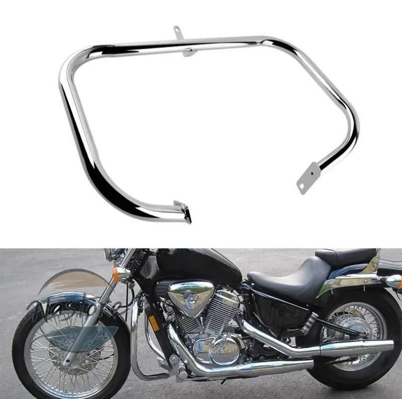 ホンダ HONDA シャドウスティード クローム バンパーフレーム エンジン ガード ランディングクラッシュバー バイク VT400 VLX600 VT600 199