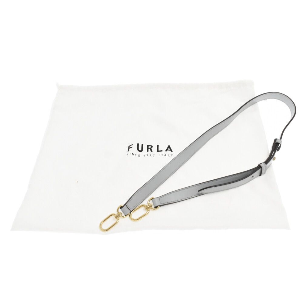 FURLA (フルラ) EMMA MINI 2WAY トート ショルダーバッグ ブルー  