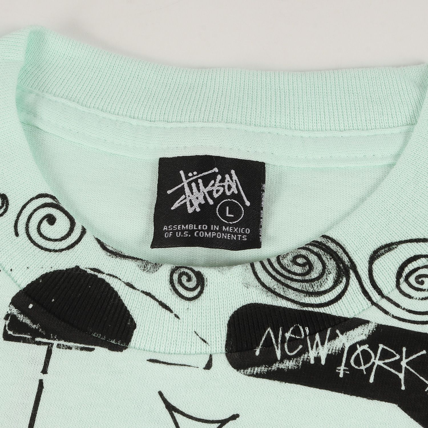新品 STUSSY ステューシー Tシャツ サイズ:L 00s マルチ グラフィック