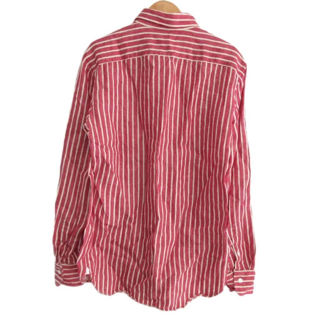 【美品】BORRIELLO （ボリエッロ）リネンシャツ38 M相当 美品】BORRIELLO （ボリエッロ）リネンシャツ38 M相当