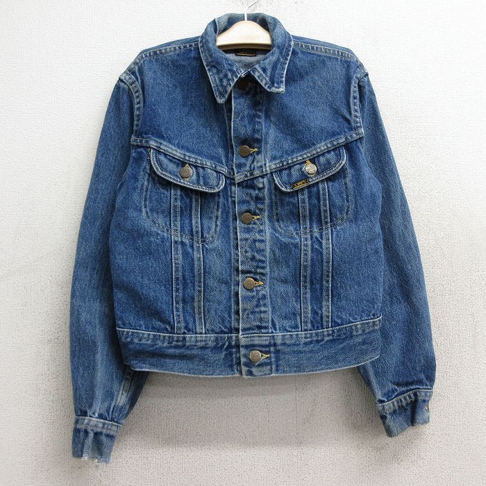 古着 リー Lee 長袖 ジージャン キッズ ボーイズ 子供服 90s 紺 ネイビー デニム 23dec21
