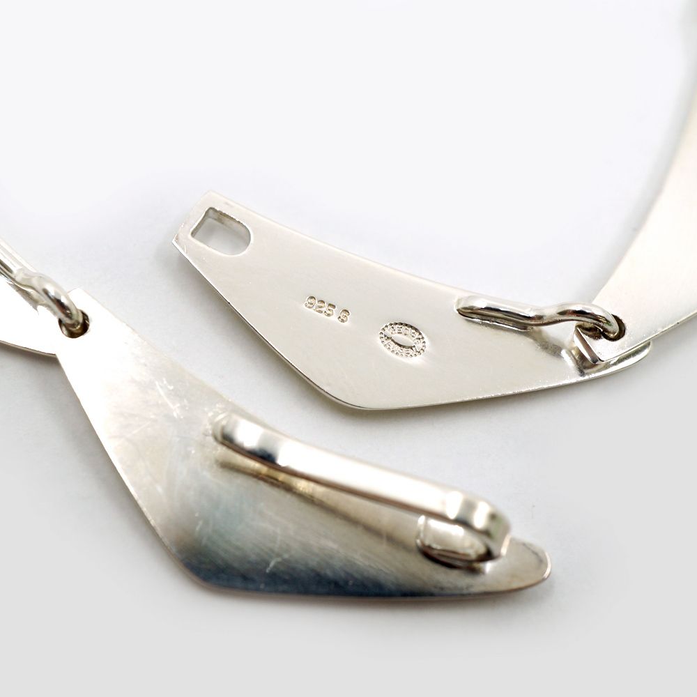 栄】ジョージジェンセン トライアングルネックレス SV925 シルバー 約