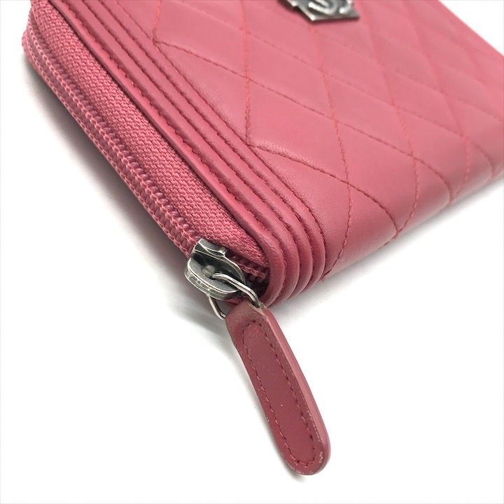 良品 CHANEL シャネル ボーイシャネル ココマーク ラムスキン  