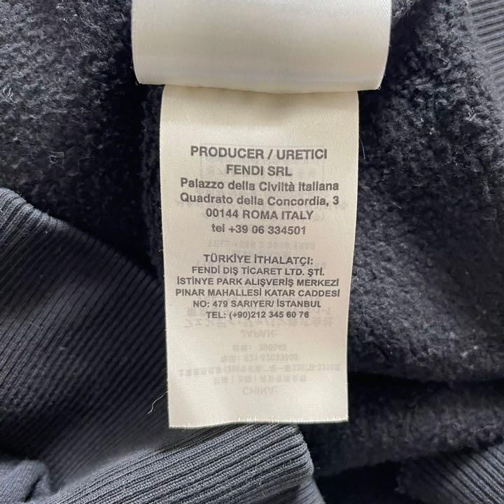 FENDI フェンディ FY0981 A871 パーカー プリントパーカー ロゴ