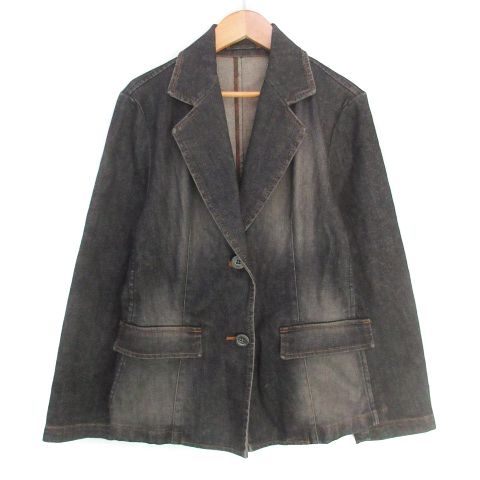 【レア美品】バーバリー テーラードジャケット ダークデニム ジャケット38 バーバリー ロンドン BURBERRY LONDON デニムジャケット テーラード