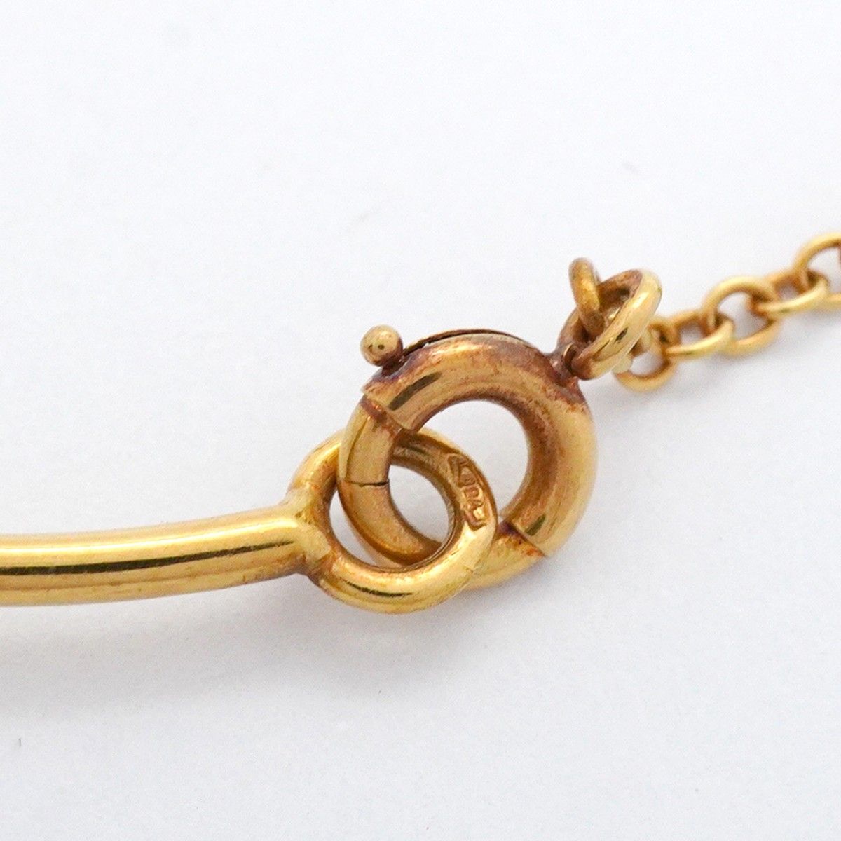 温湿度のある 5jmb0228 カルティエ バングル ヒンドゥ 4PD K18YG イエローゴールド ダイヤモンド レディース