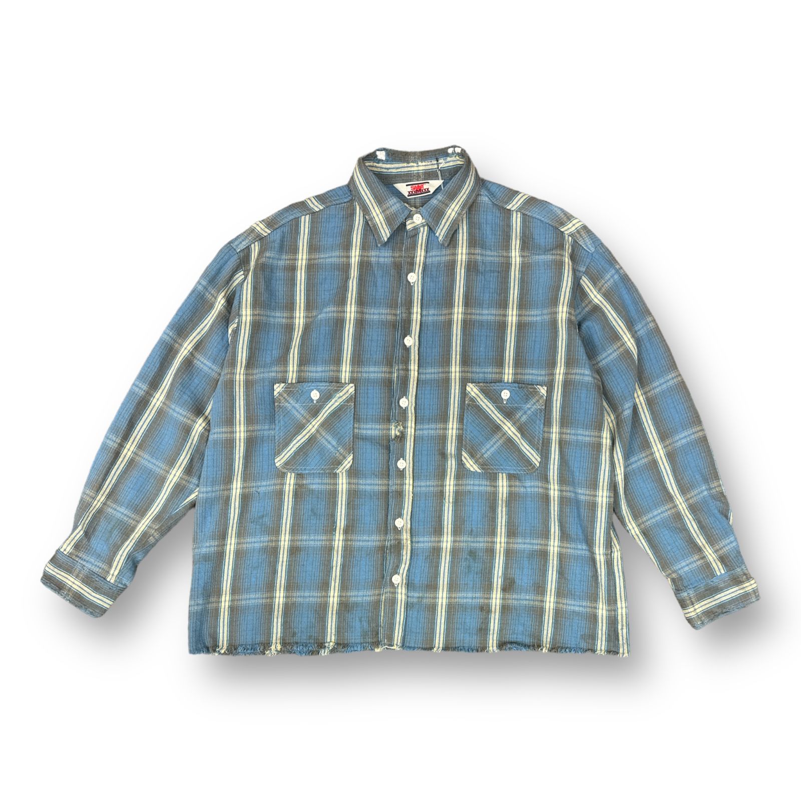 定価53900円 美品 SAINT MICHAEL 23AW FRANNEL SHIRT CHECK フランネル