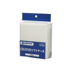 （まとめ）ジョインテックス 不織布CD・DVDケース 100枚パック A415J