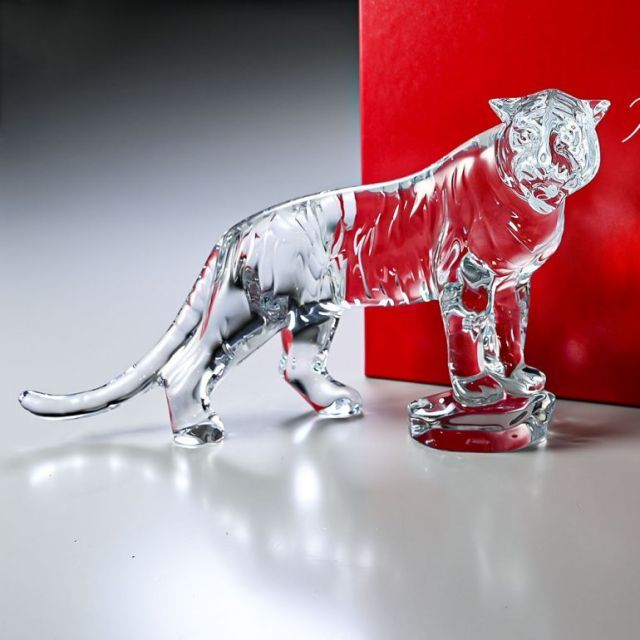バカラ クリスタル フィギュア 干支 寅 トラ ベンガルタイガー 虎