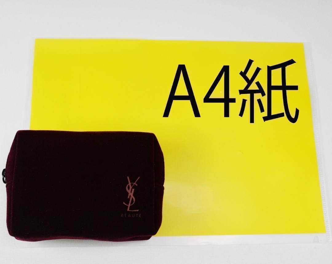 yslpg3red 新品未使用本物　YSL イヴサンローラン　ノベルティポーチ