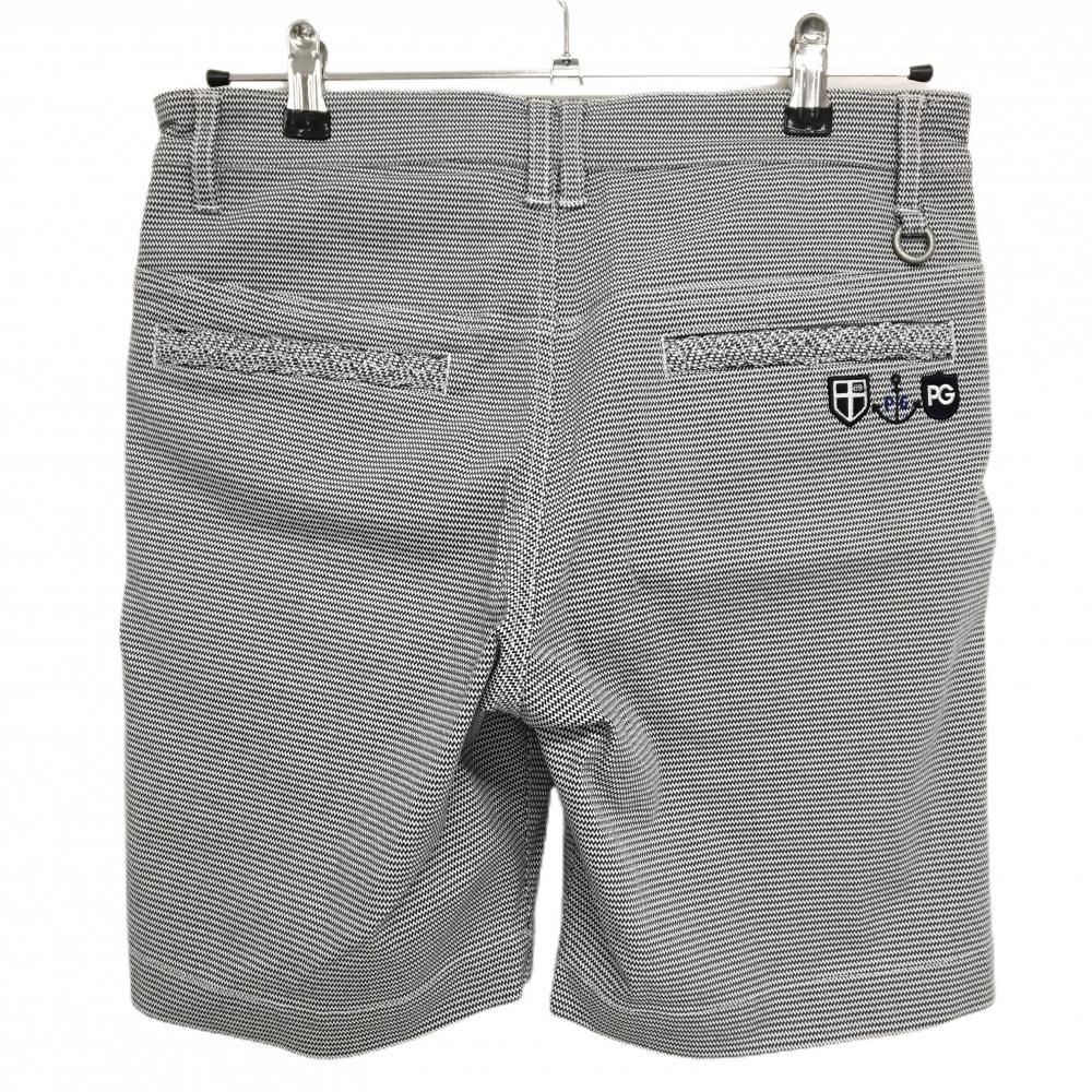 売れ筋 【超美品】パーリーゲイツ ハーフパンツ ネイビー×白 ギザギザ