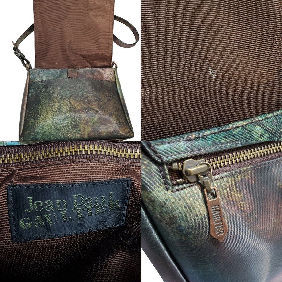 Jean Paul GAULTIER ジャンポールゴルチエ Vサイバー ショルダーバッグ