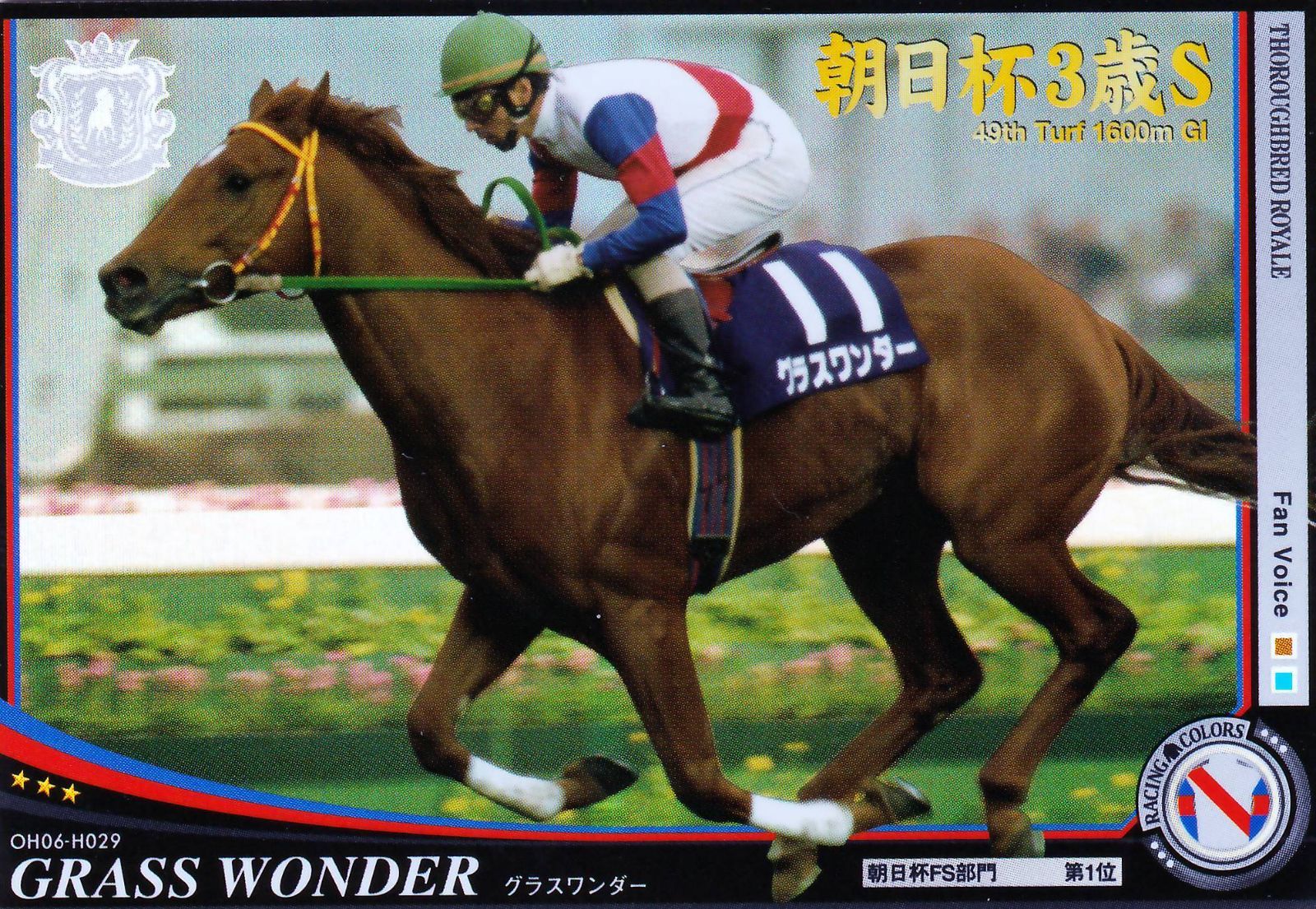 グラスワンダー  朝日杯 安田記念 京王杯SC 他  現地購入 ５枚 ウマ娘 グラスワンダー 朝日杯 安田記念 京王杯SC 他 現地購入 5枚