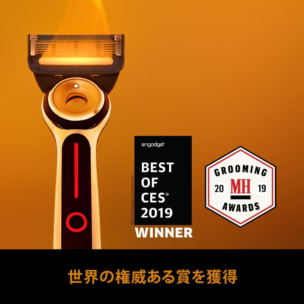 ジレット ラボ Gillette Labs ヒーテッドレーザー 髭剃り 替刃4個入 詰