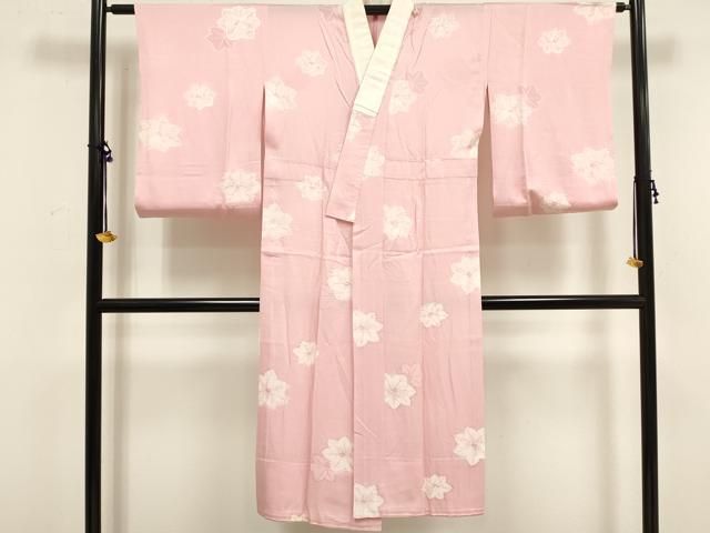 平和屋着物○長襦袢 無双仕立て 手描き 枝垂れ花文 暈し染め 正絹 逸品