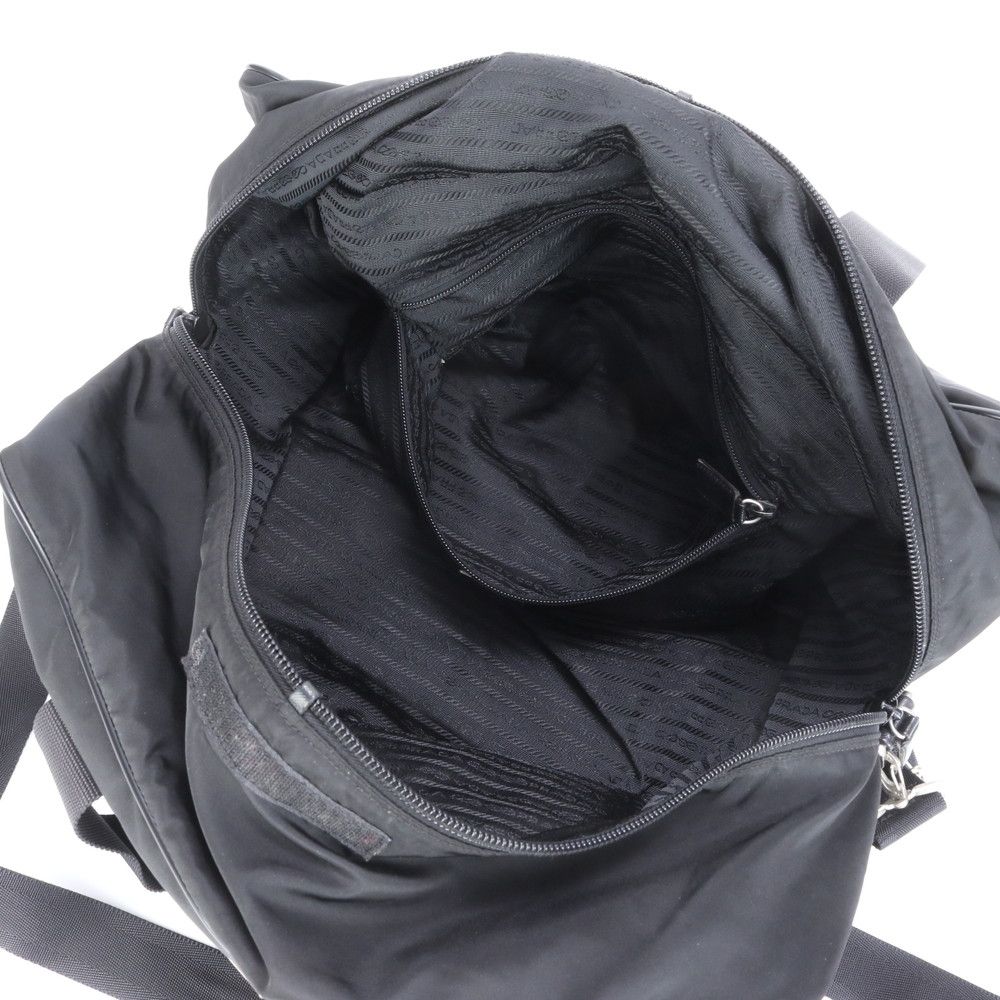 プラダ テスート ナイロン 三角ロゴ サフィアーノ レザー 2WAY  