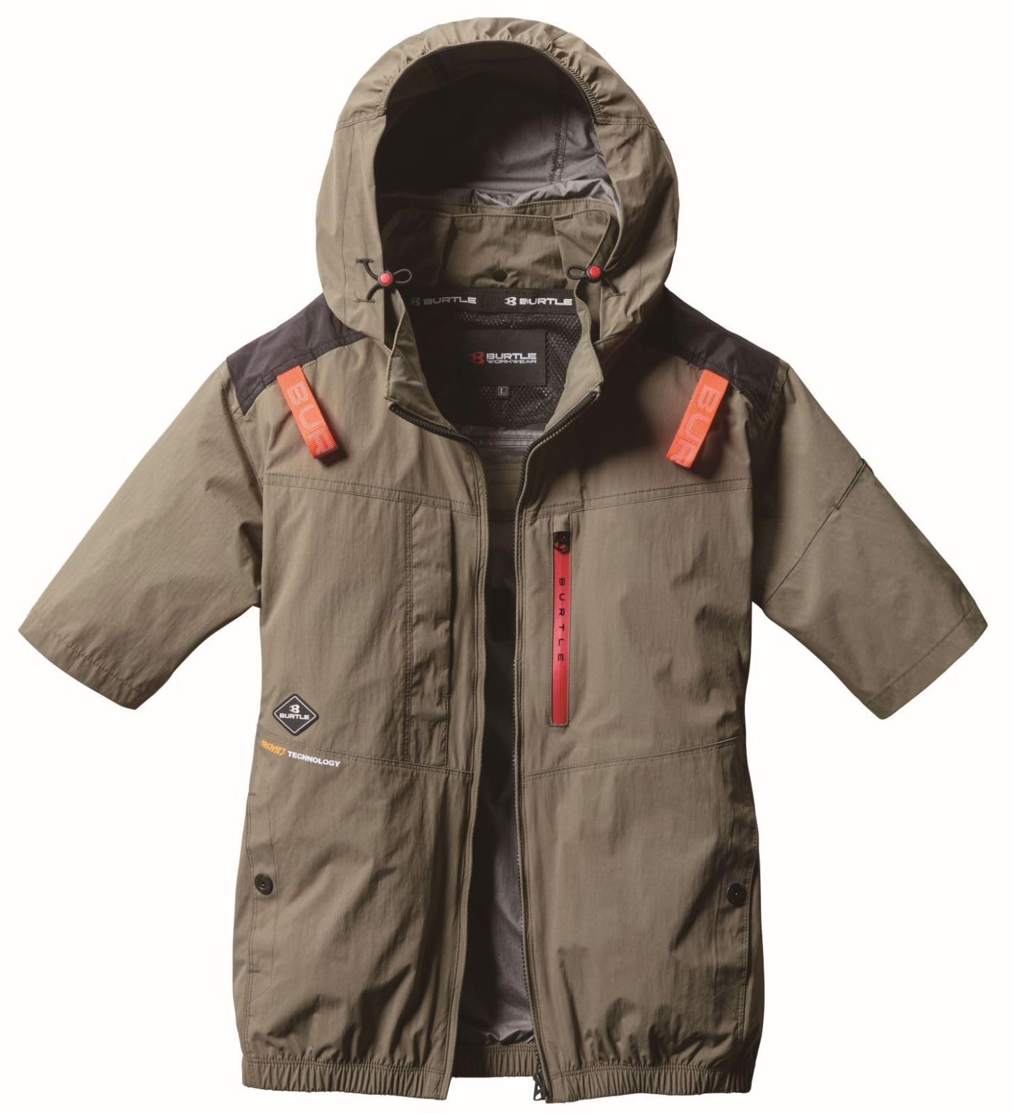 Size L_Color アーミカーキ BURTLE バートル エアークラフト半袖ブルゾン ユニセックス 春夏用 アーミカーキ AC2086 61 L