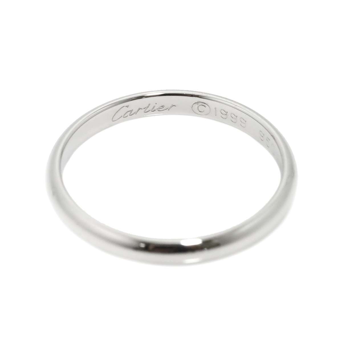 カルティエ Cartier 1895 クラシック #56 リング 幅2.5mm Pt プラチナ  