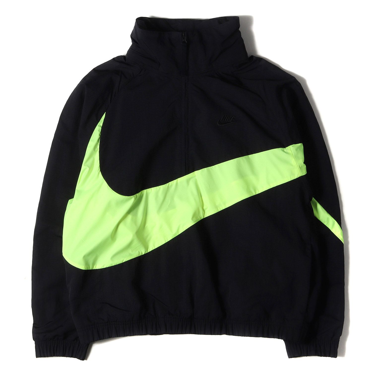 NIKE ナイキ ビッグスウッシュ ナイロン ウーブンジャケット ブラック 