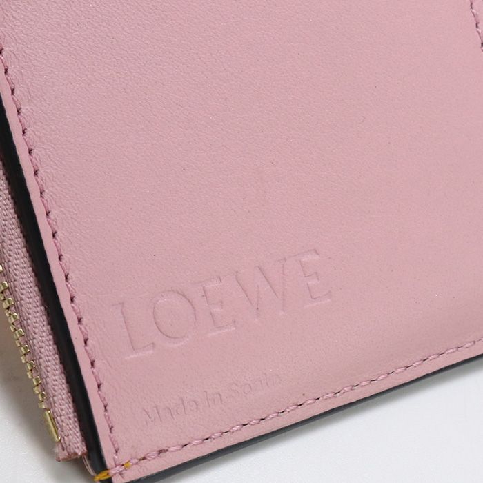 LOEWE ロエベ バーティカル ウォレット スモール Ｃ660Ｓ86X04 三折財布小銭入付き【中古】 レディース