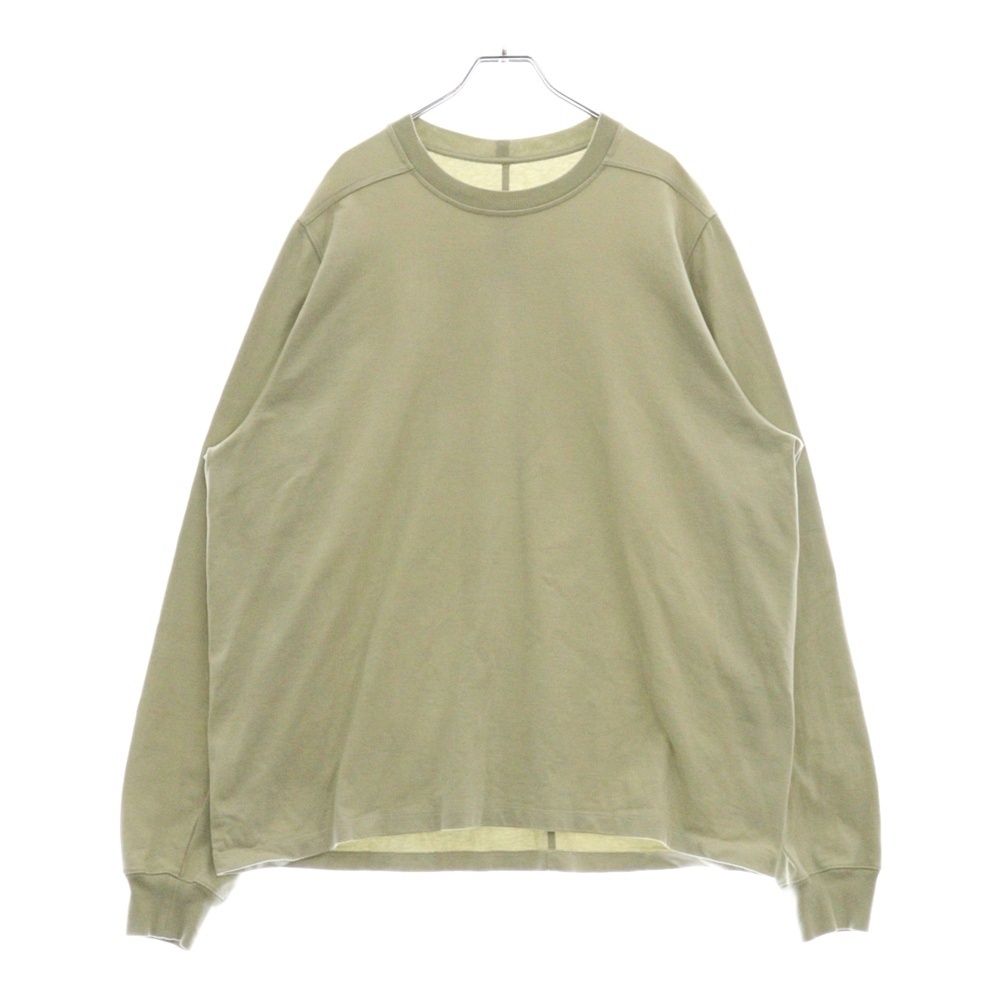 Rick Owens リックオウエンス 22AW SHORT CREWNECK LS T ショートクルーネックロングスリーブTシャツ 長袖Tシャツ オリーブRU02B2277-BA
