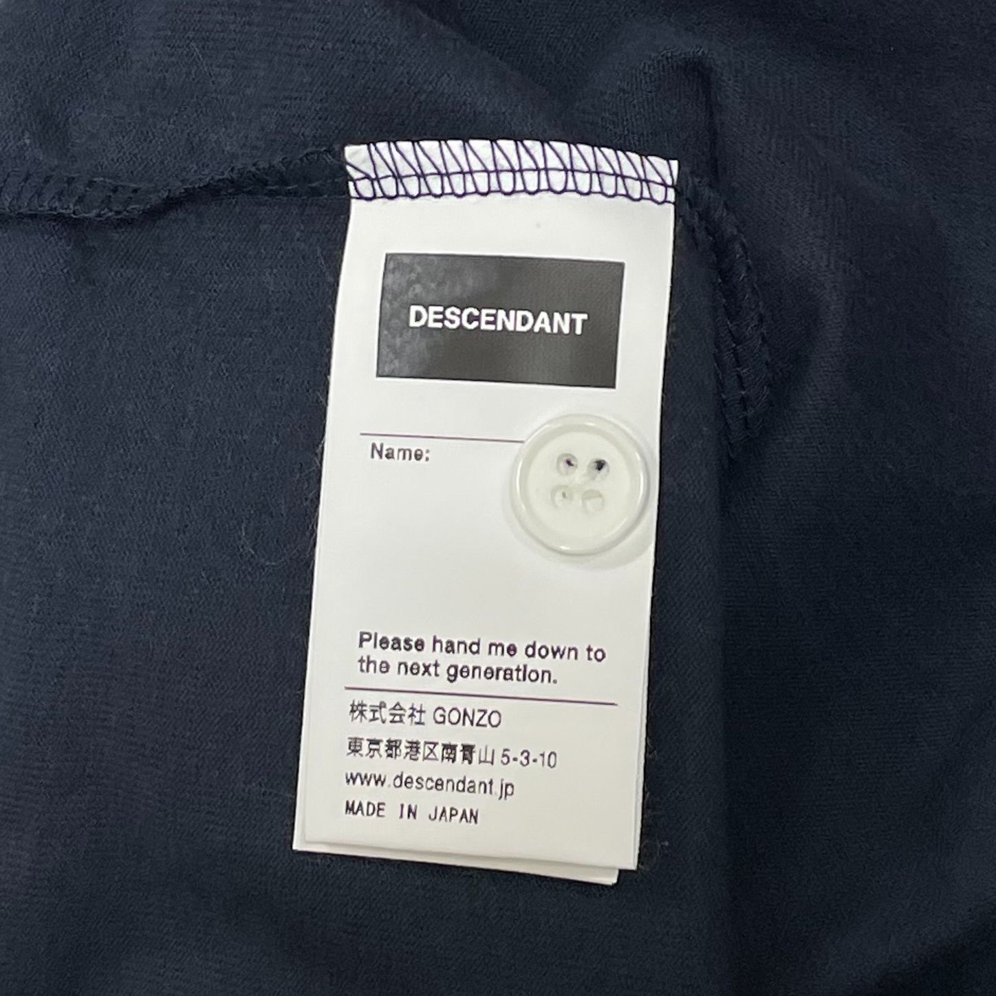 定価24200円 新品 DESCENDANT 23SS GENNAKER POLO SS ポロシャツ 