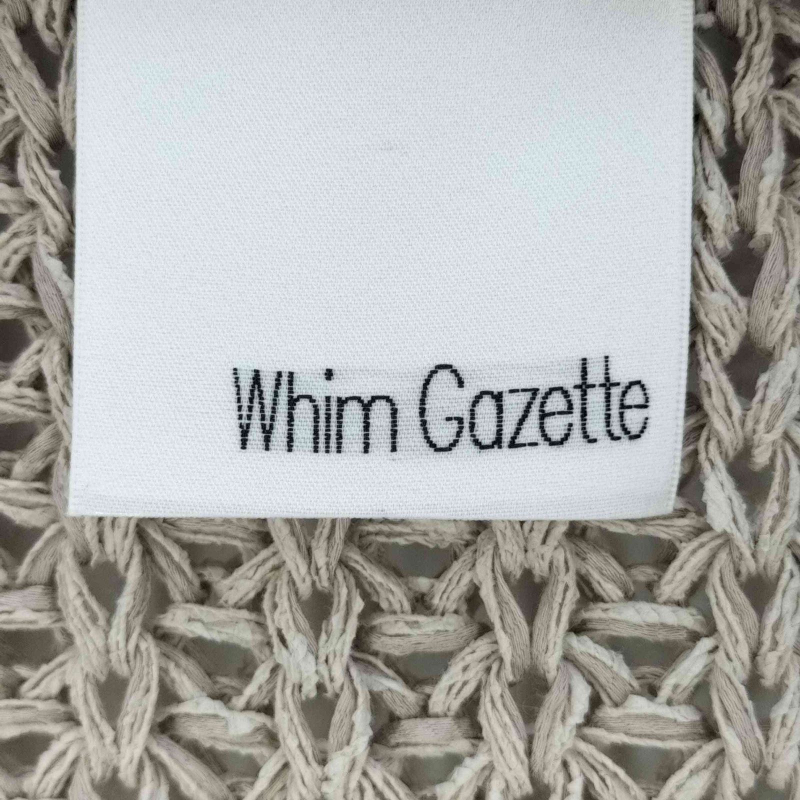 Whim Gazette コットン×和紙 カーディガン ウィムガゼットカーディガン