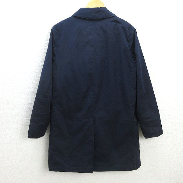 H■マッキントッシュ/MACKINTOSH PHILOSOPHY TROTTER ライナー付き ストレッチメモリータフタステンカラーコート【38】紺/MENS■71【中古】