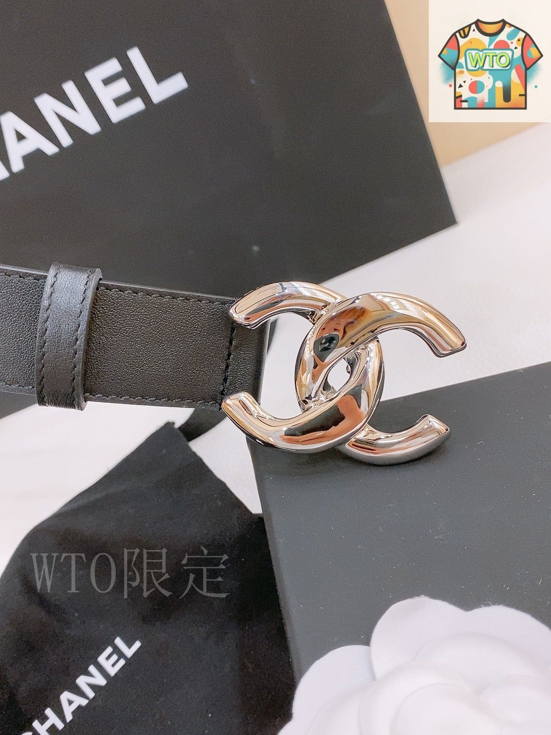 今日特価】Chanel Double C レザーベルト-3 - メルカリ