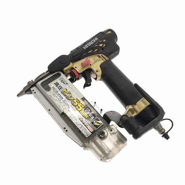 ☆中古品☆HITACHI 日立工機 55mm 高圧 ピン釘打機 NP55HM ケース付