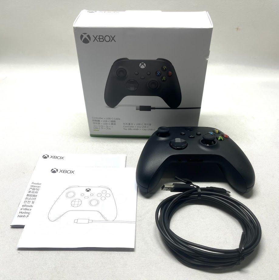 【美品】 【純正品】Xbox ワイヤレス コントローラー+ USB-C ケーブル 部品 1V8-00005 A0814 1004ML004 0120240909101801