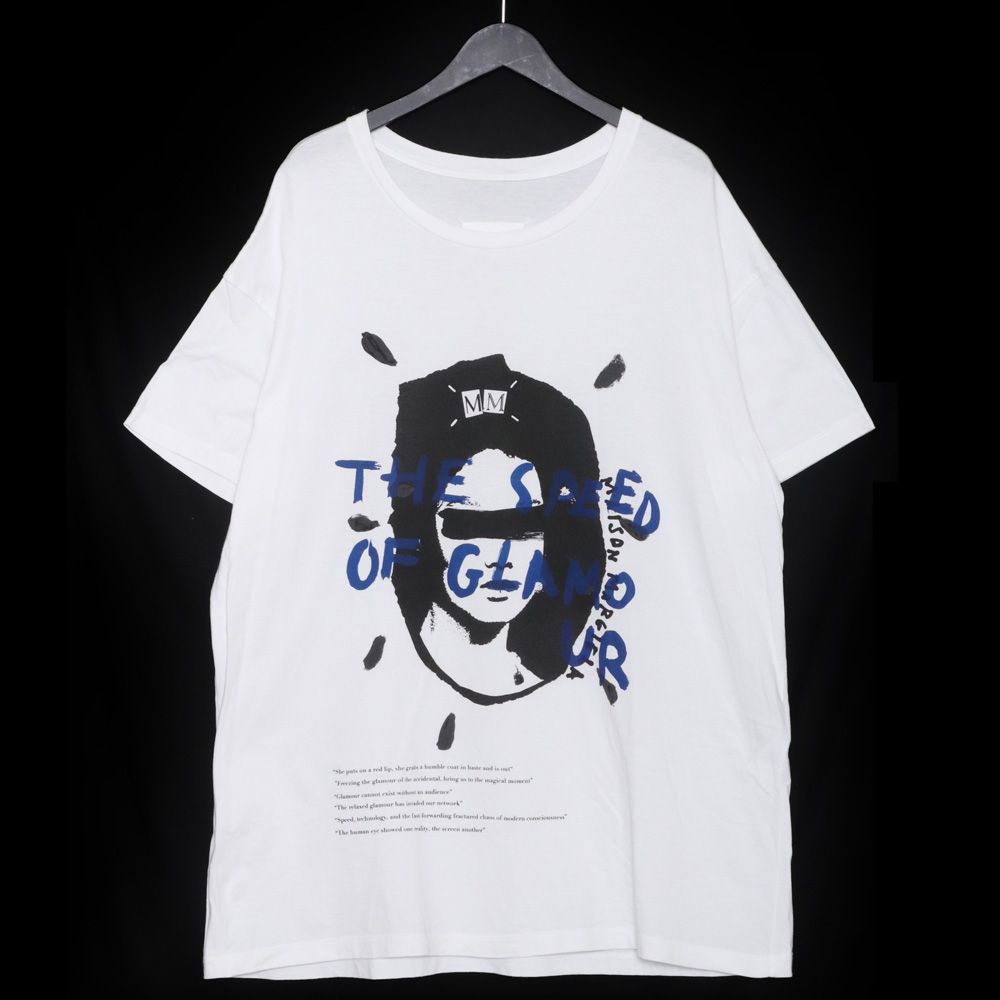 メゾンマルジェラ QUEEN BIG Tシャツ ホワイト コットン S メゾンマルジェラ QUEEN BIG Tシャツ ホワイト コットン S