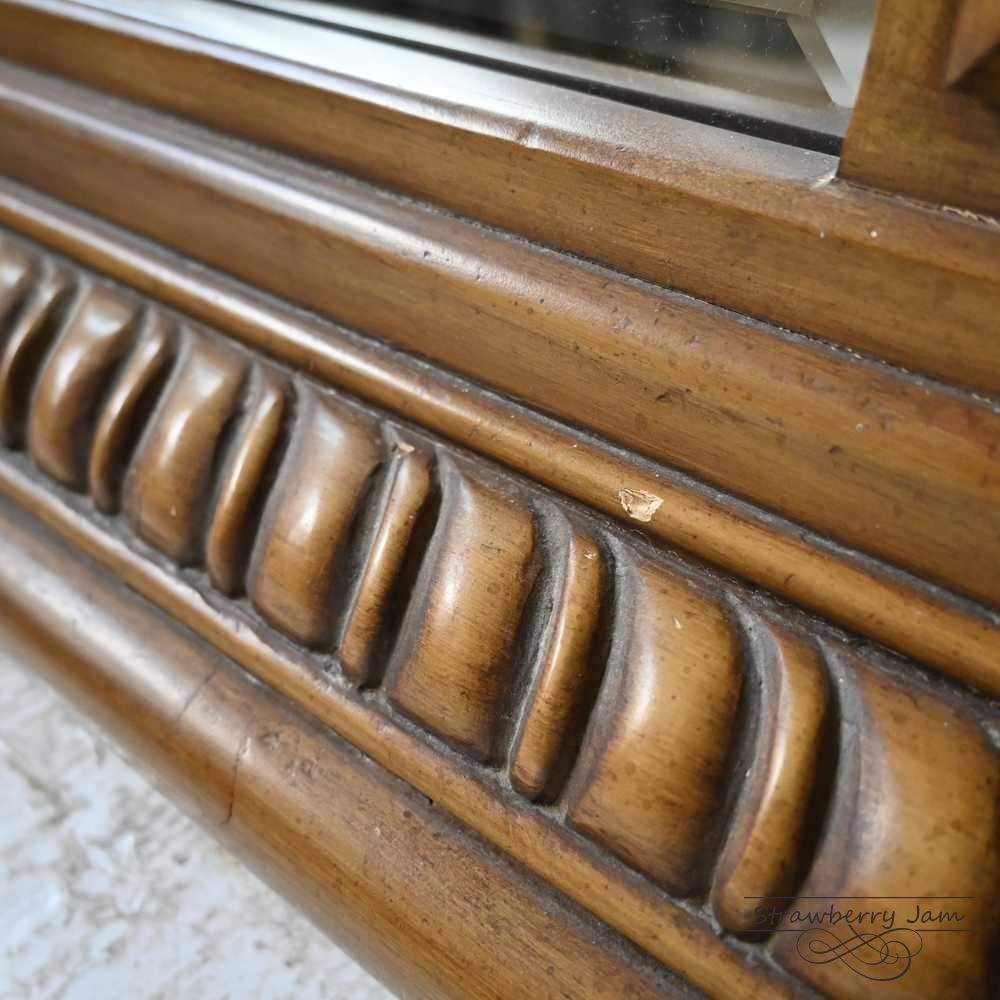 N-6 フランスアンティーク フレンチミラー 剥離家具 姿見 全身鏡