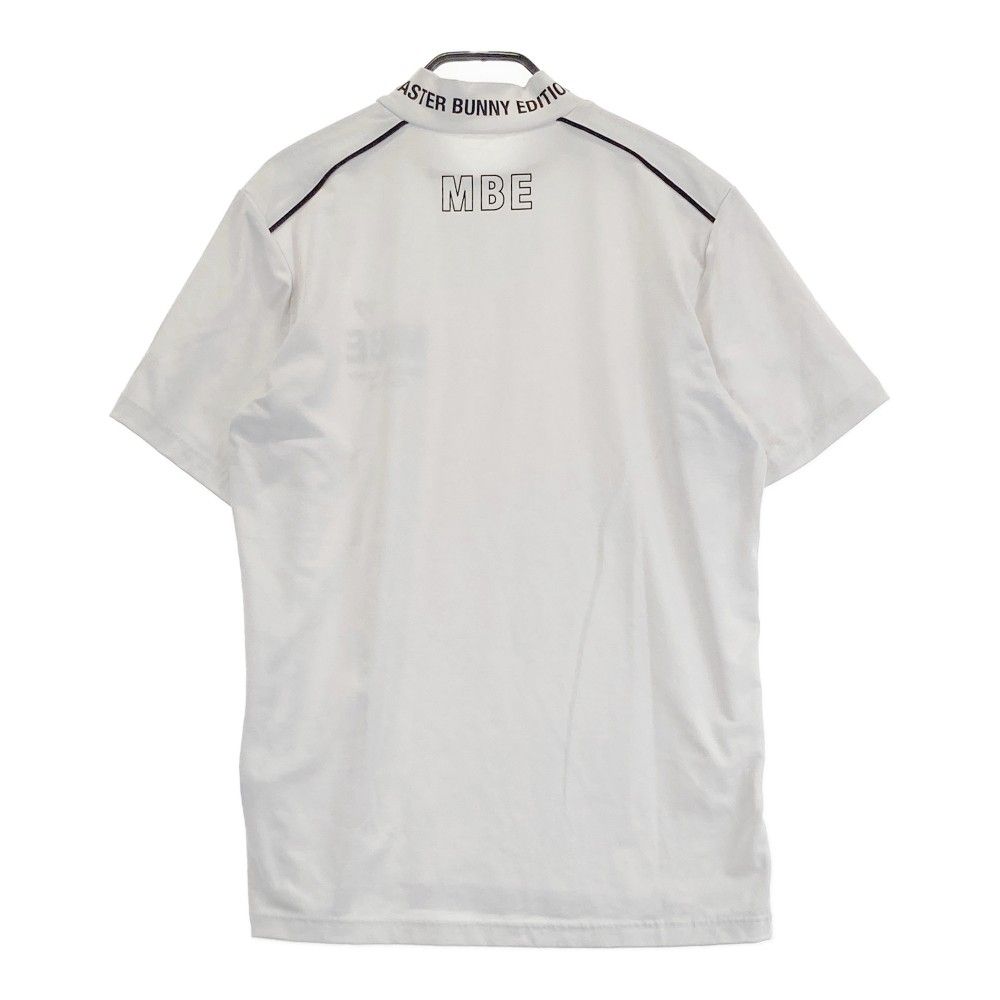 サイズ：4 MASTER BUNNY EDITION マスターバニーエディション  半袖ハイネックTシャツ  ホワイト系 [240101447437] ゴルフウェア メンズ ストスト MASTER BUNNY EDITION マスターバニーエディション ハイネック