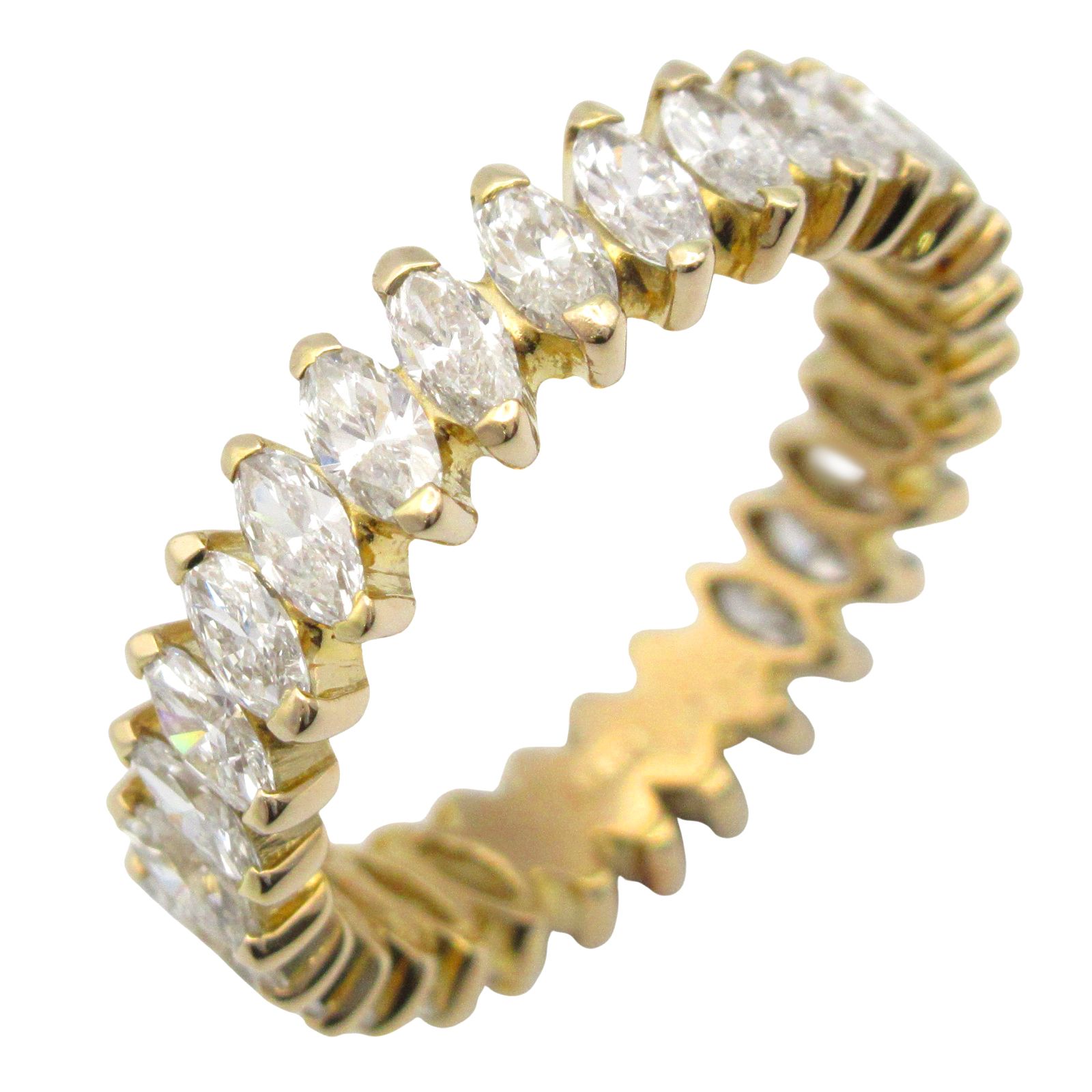 ジュエリー JEWELRY リング・指輪 ダイヤ リング ﾀﾞｲﾔ 3.5g #11 K18（イエローゴールド） ダイヤモンド リング レディース Used A
