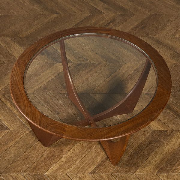 ジープラン G-PLAN サーキュラー アストロ センターテーブル 英国【G-PLAN ジープラン Astro アストロ】モダンな脚が特徴的 ガラス