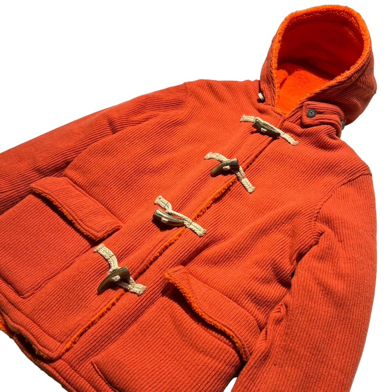 GOODENOUGH(グッドイナフ) 00's vintage luxury orange color duffel coat ラグジュアリーオレンジカラー  ダッフルコート 藤原ヒロシ エルメスオマージュアイテム 表記なし(FREE) オレンジ - メルカリ