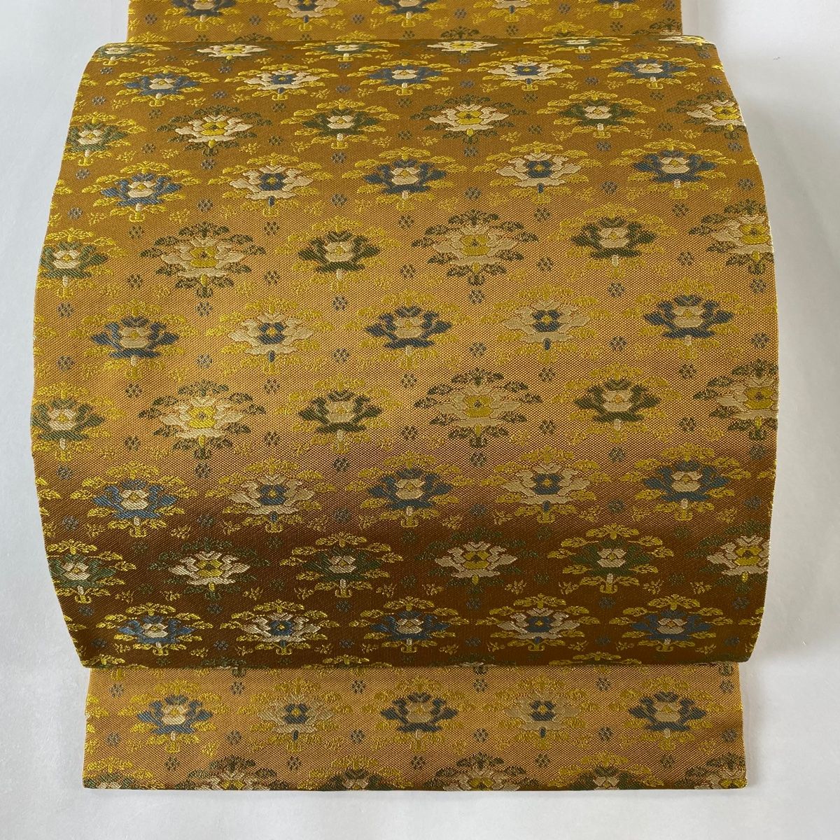 中村さま専用⁡ 〈暗い緑に草花の名古屋帯〉抹茶色　縮緬の帯 楽天市場】名古屋帯 十日町友禅 秀美 九寸帯 未仕立て 正絹