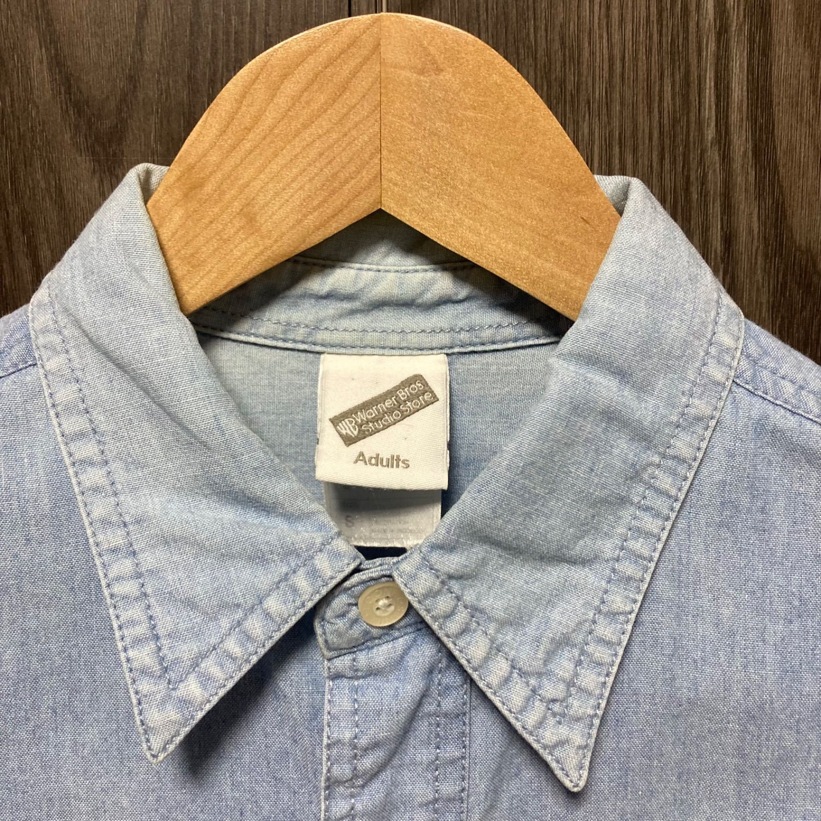 Lサイズ 90s Warner bros studiostore shirt - メルカリ