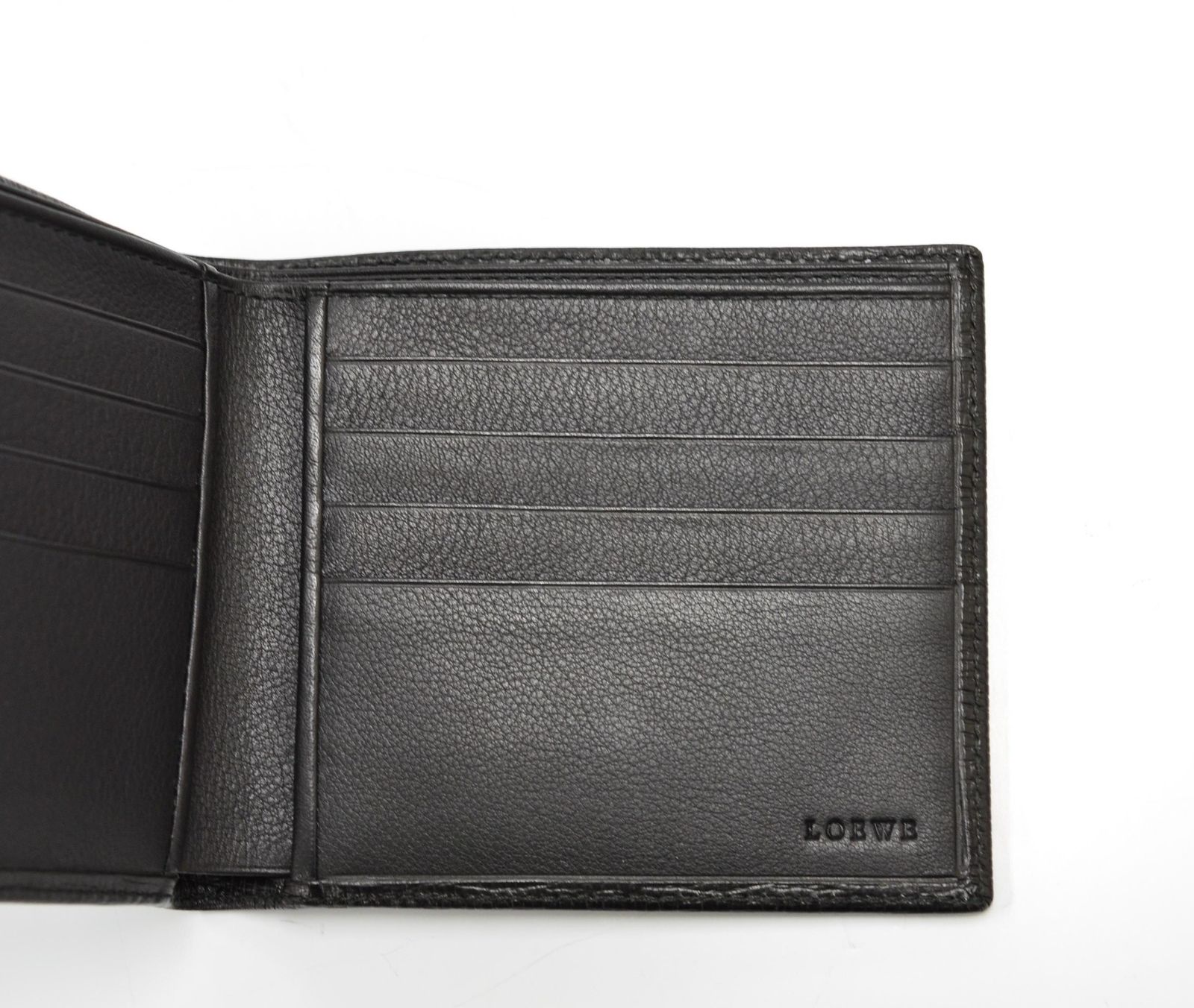 ロエベ(LOEWE) 型押しレザー アナグラム 札入れ 119.34.302
