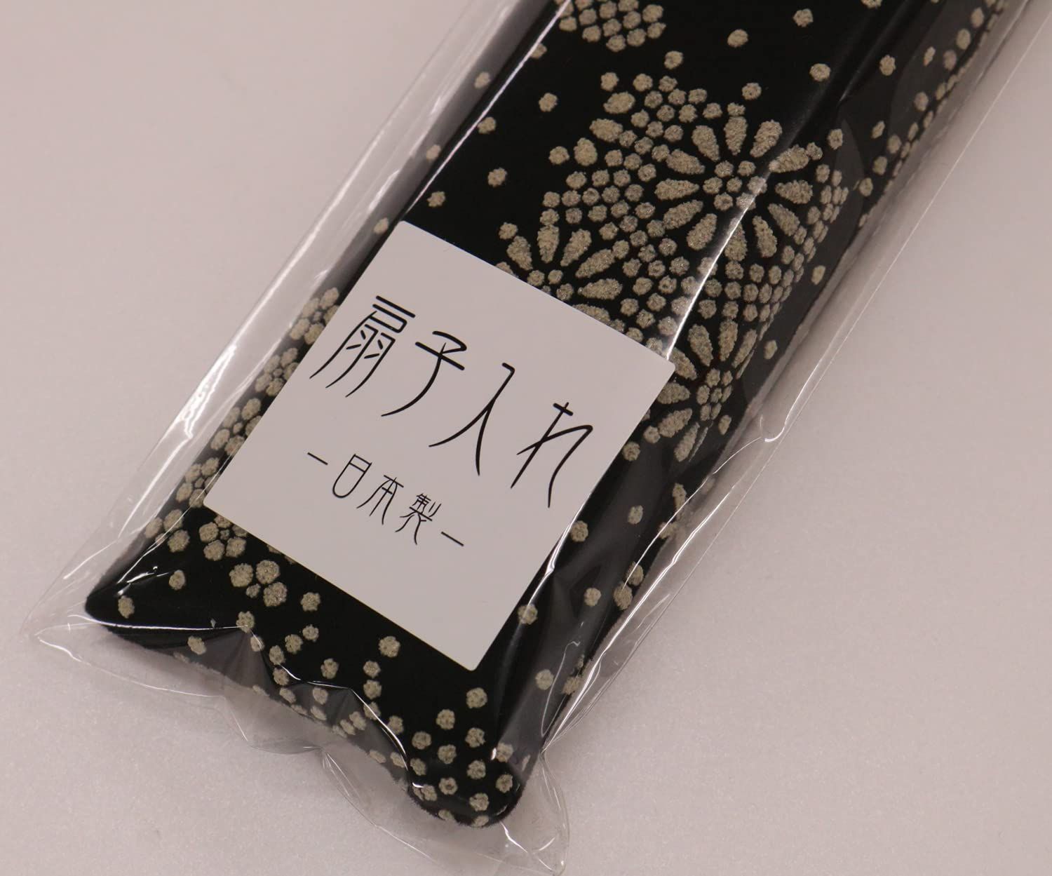  扇子入れ 23.5 cm 印伝調 モザイク まつみ工芸 白 和装小物 着物 セレモニードレス