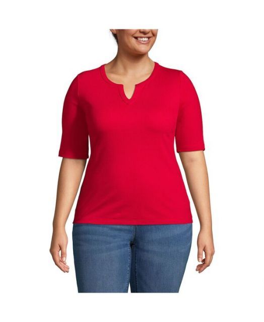 送料無料】 ランズエンド レディース シャツ トップス Women's