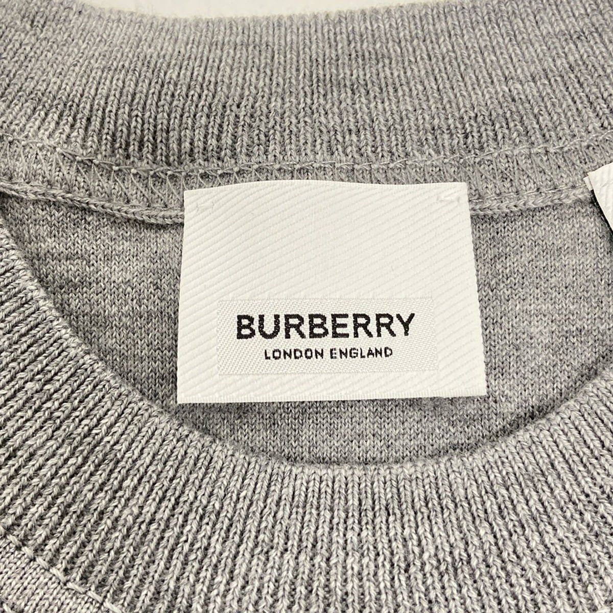 BURBERRY LONDON ENGLAND(バーバリーロンドンイングランド) 長袖セーター サイズXS TP メンズ美品 - 8028718 グレー×白  - メルカリ