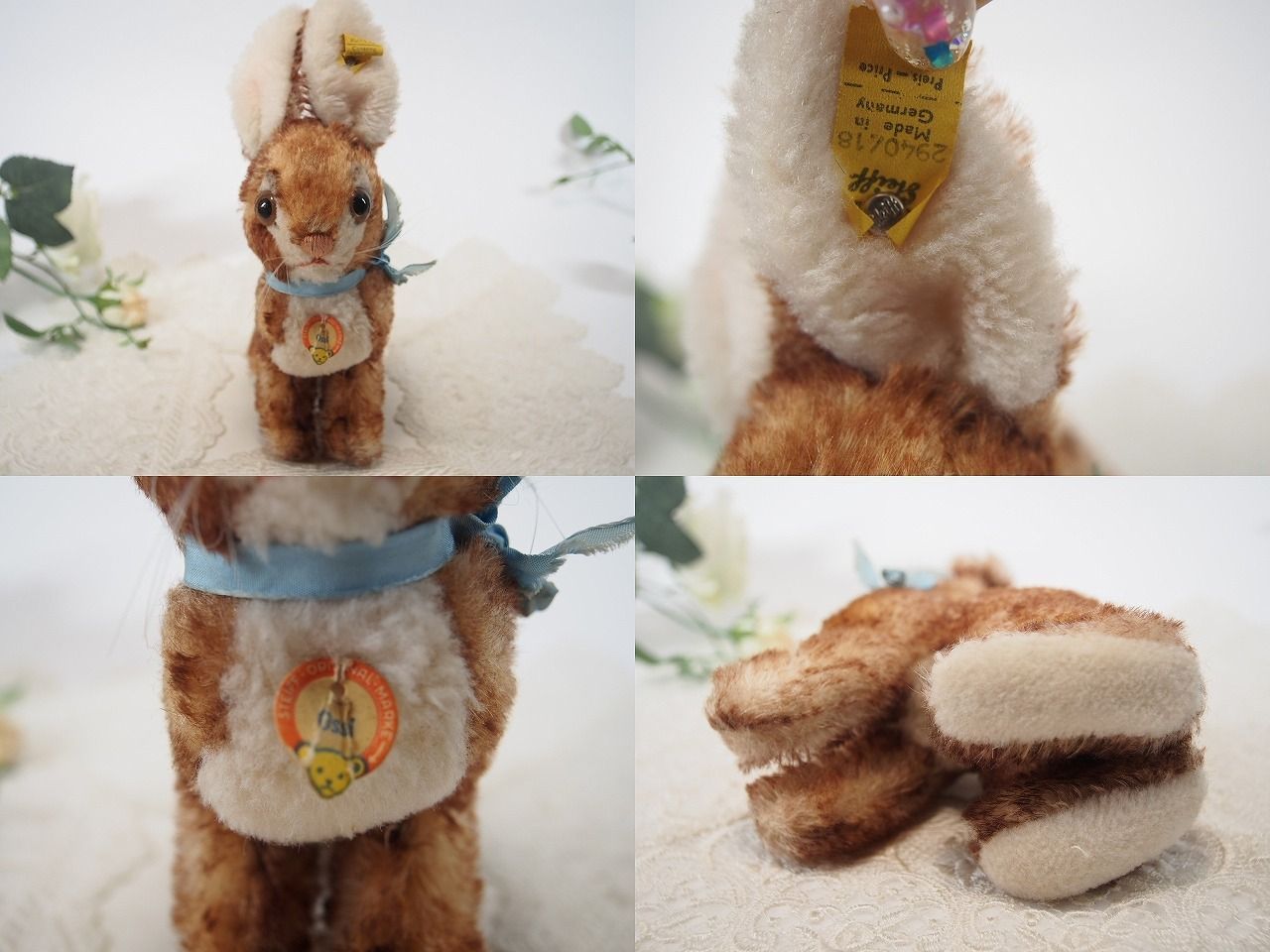★シュタイフ★Ossi Rabbit 18cm★ウサギのオッシー★STEIFF★ シュタイフ☆Ossi Rabbit 18cm オールIDs完品☆ウサギのオッシー