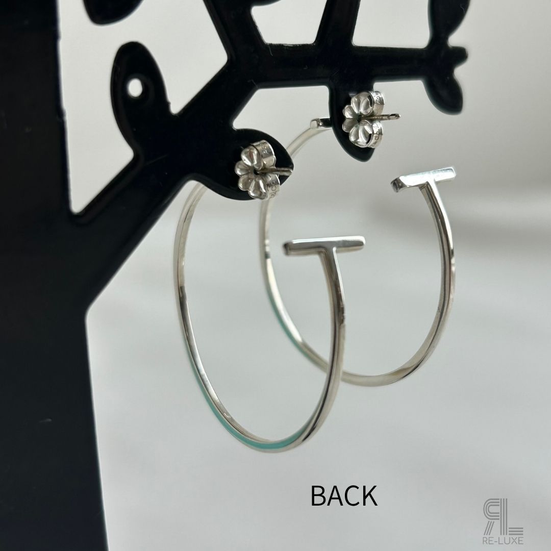 TIFFANY&Co. ティファニー Tワイヤー フープ ピアス 925SV 希少廃番品 