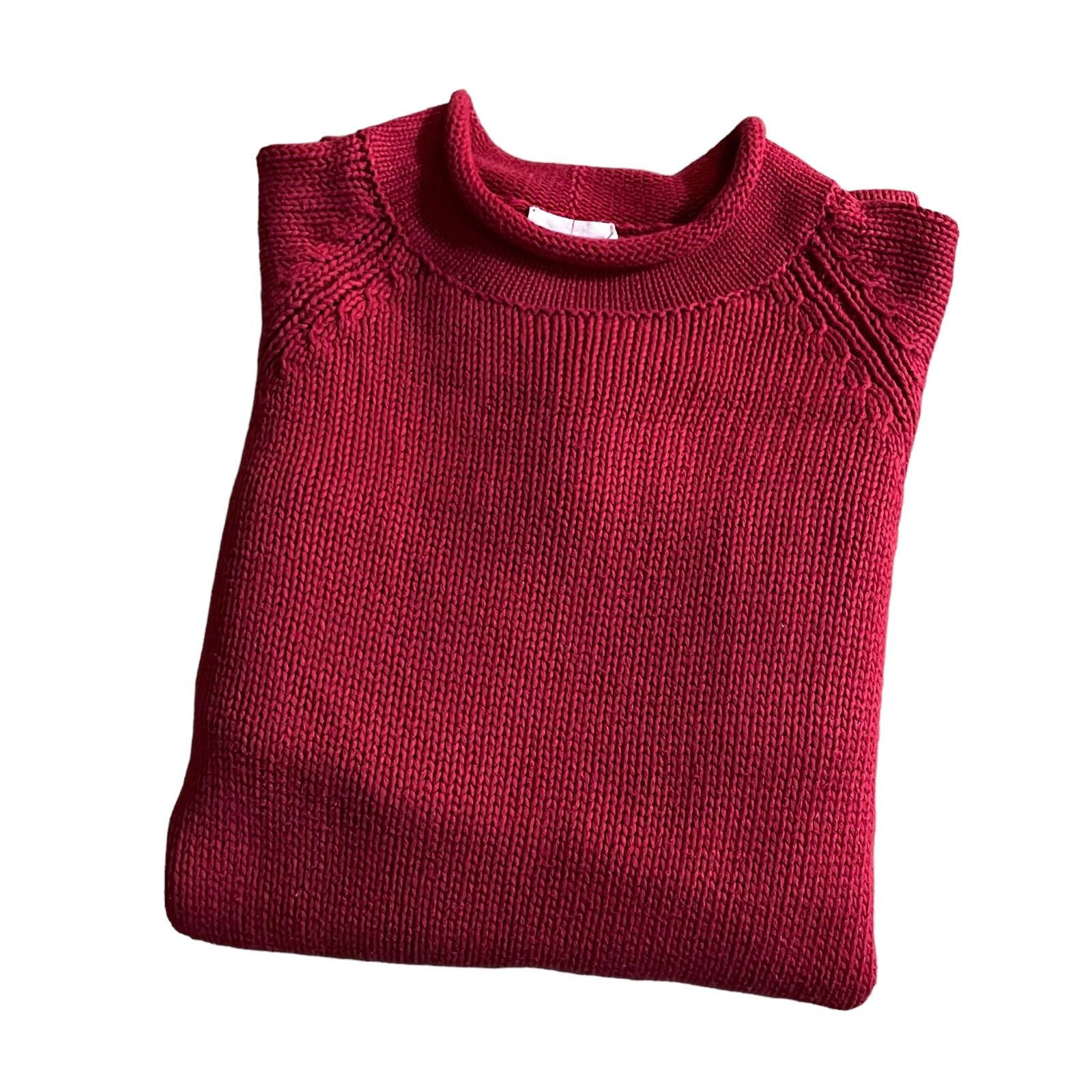 90s J.CREW 巨人タグ ロールネック コットンニット セーター - メルカリ