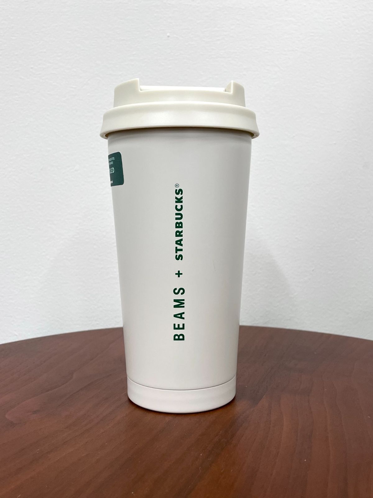 新品 Starbucks×BEAMS リサイクルステンレスボトル ベージュ スタバ タンブラー スターバックス BEAMS リサイクルステンレス