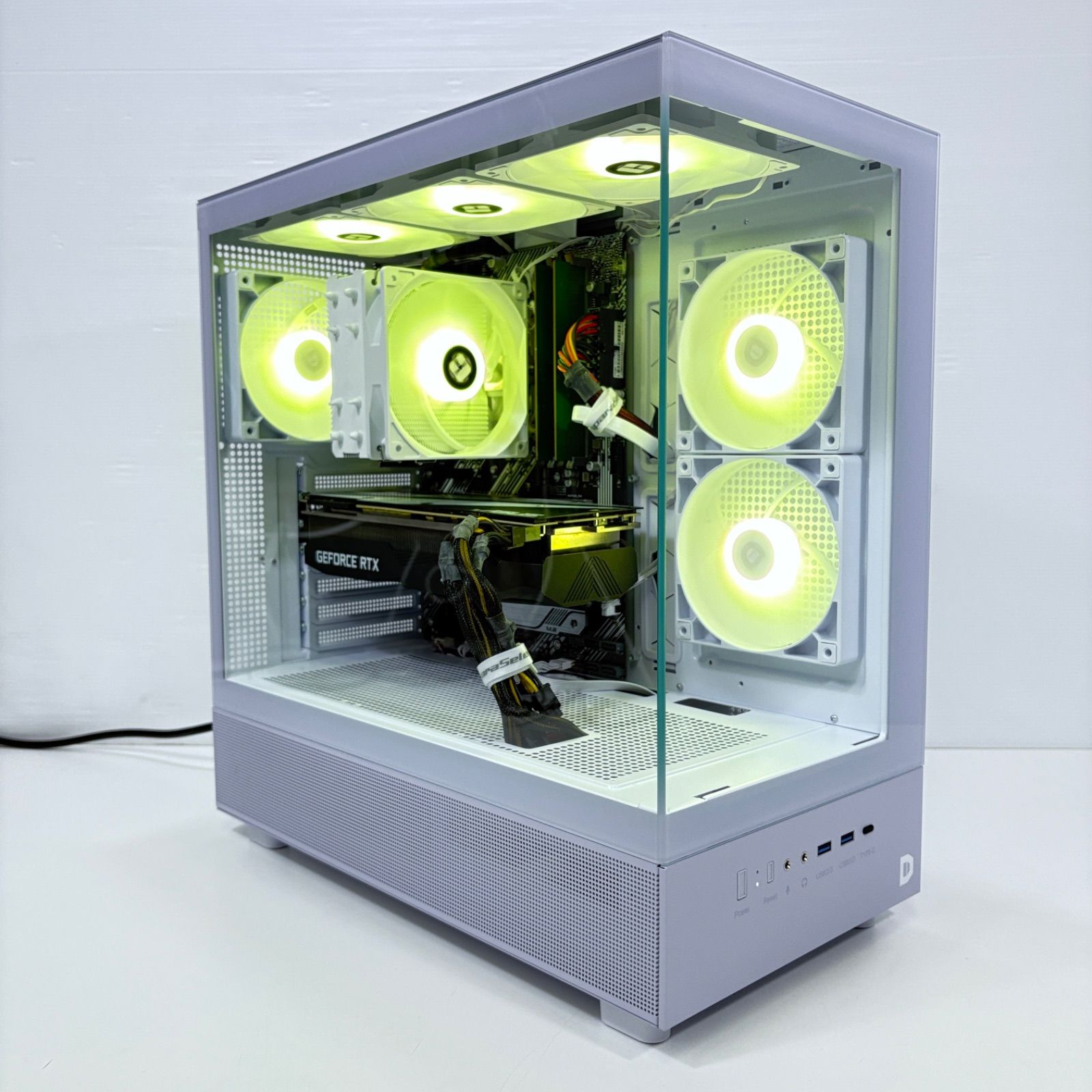 自作ゲーミングPC Core i7 10700K RTX2080 16GB SSD512GB 新品のピラーレスケース ♯G828