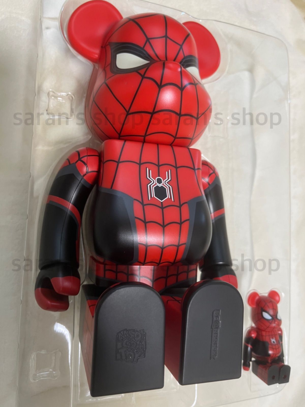 ベアブリック  BE@RBRICK SPIDER-MAN UPGRADED SUIT ベアブリック スパイダーマン 100％＆400％