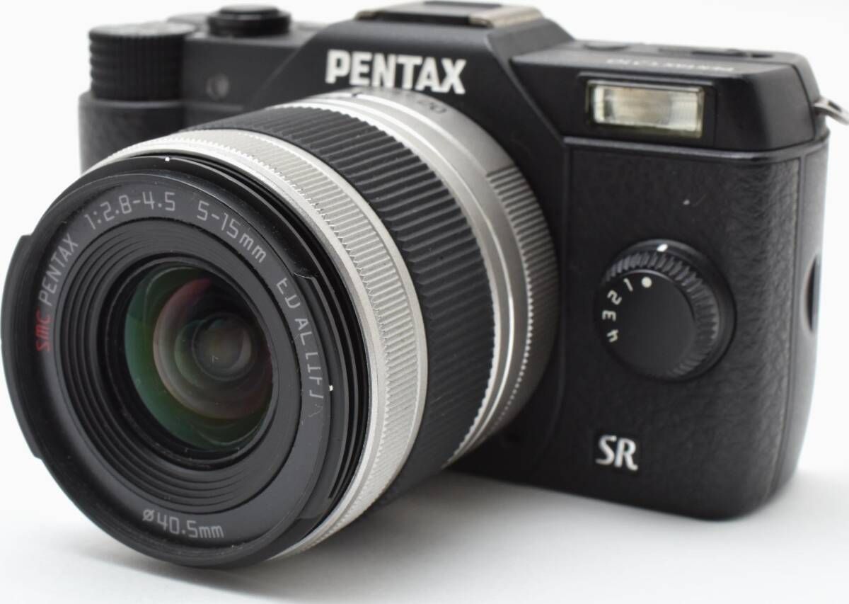 H13[6819A]24☆美品☆ ペンタックス PENTAX Q10 ボディ 5-15mm レンズ